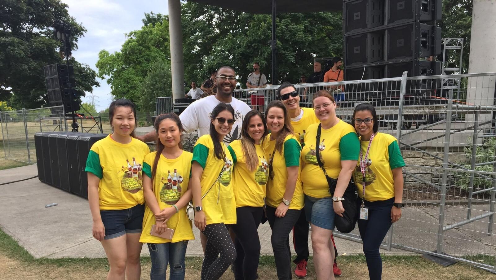 The volunteers group which works on last BrazilFest.